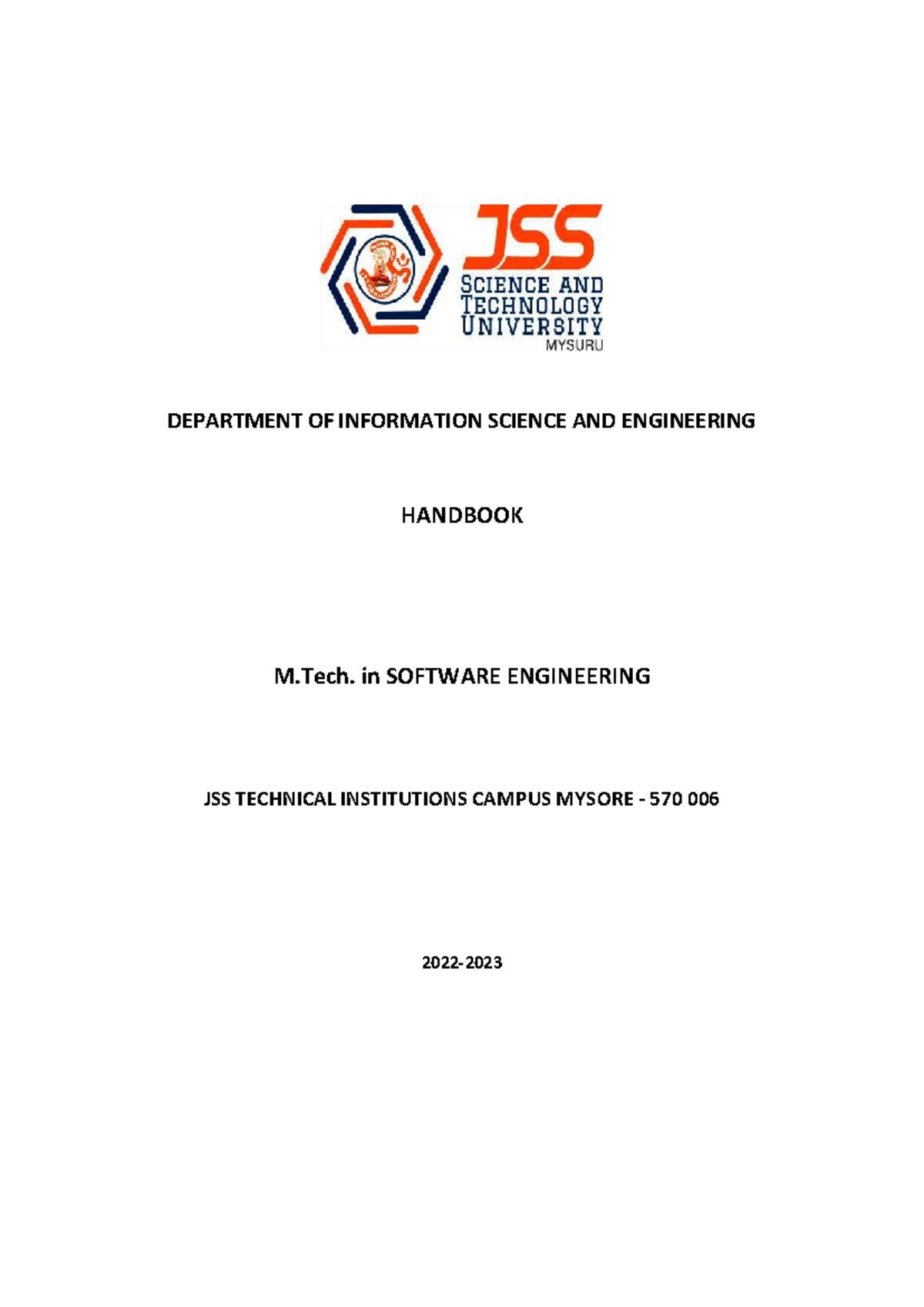 M.Tech. in Software Engineering Syllabus & Scheme (2022-23) - Studocu