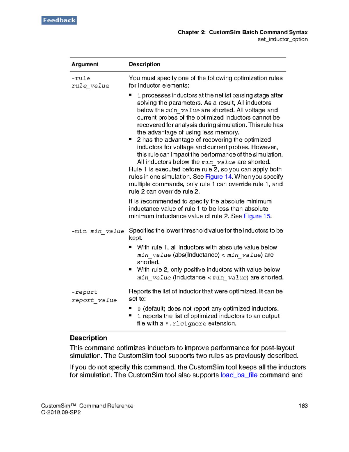 Chapter 2: CustomSim Batch Command Syntax - set_inductor_option - Studocu