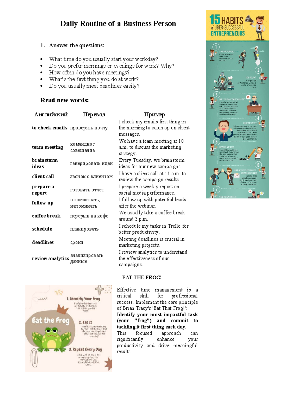 Daily Routine of a Business Person: Insights & Strategies for Success ...
