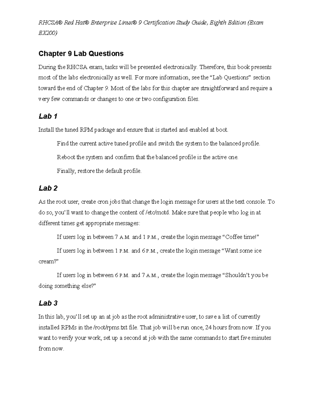 Jang Rhcsa Red Hat Enterprise Linux 9 8e Chap09 Lab - RHCSA® Red Hat ...