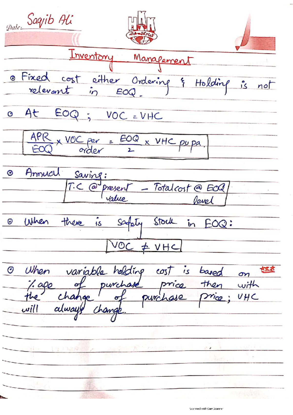 CMA Chapters Wise Concepts: Inventory Management & Costing Techniques ...