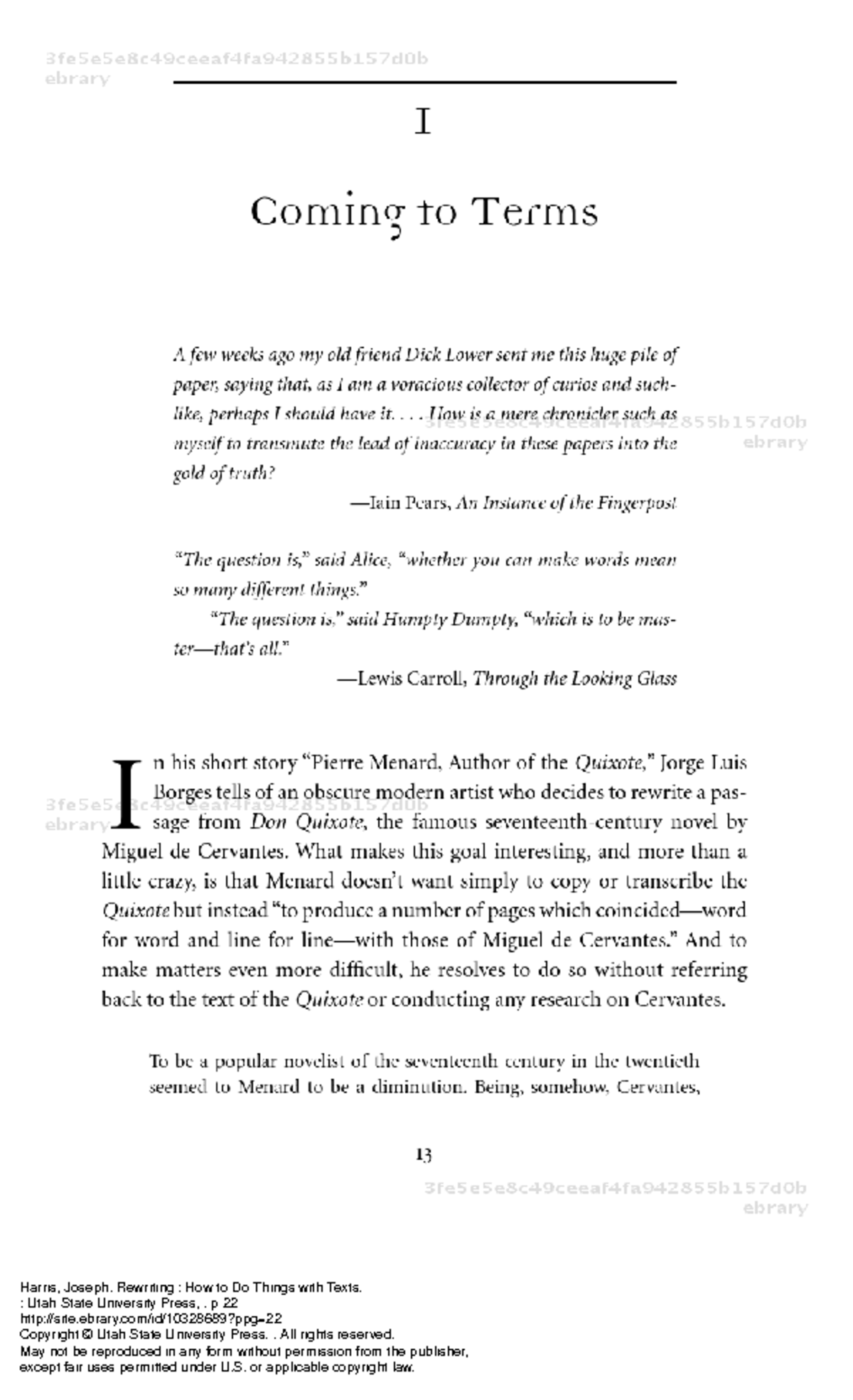 Chapter 1 Coming to Terms-Highlighted - : Utah State University Press ...