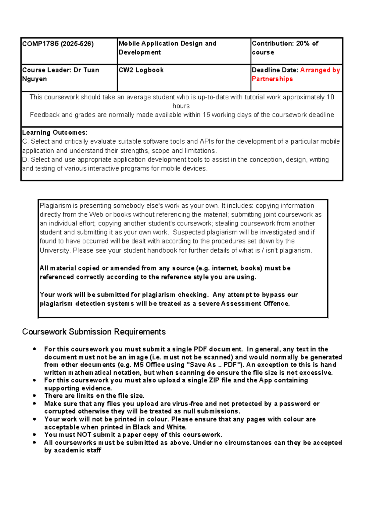 COMP1786 Mobile App Design & Development Logbook Term 1 - Studocu
