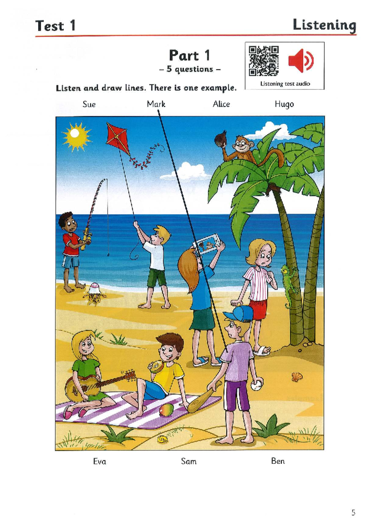 Starters 4 Test 1: Listening & Reading Practice Questions - Studocu