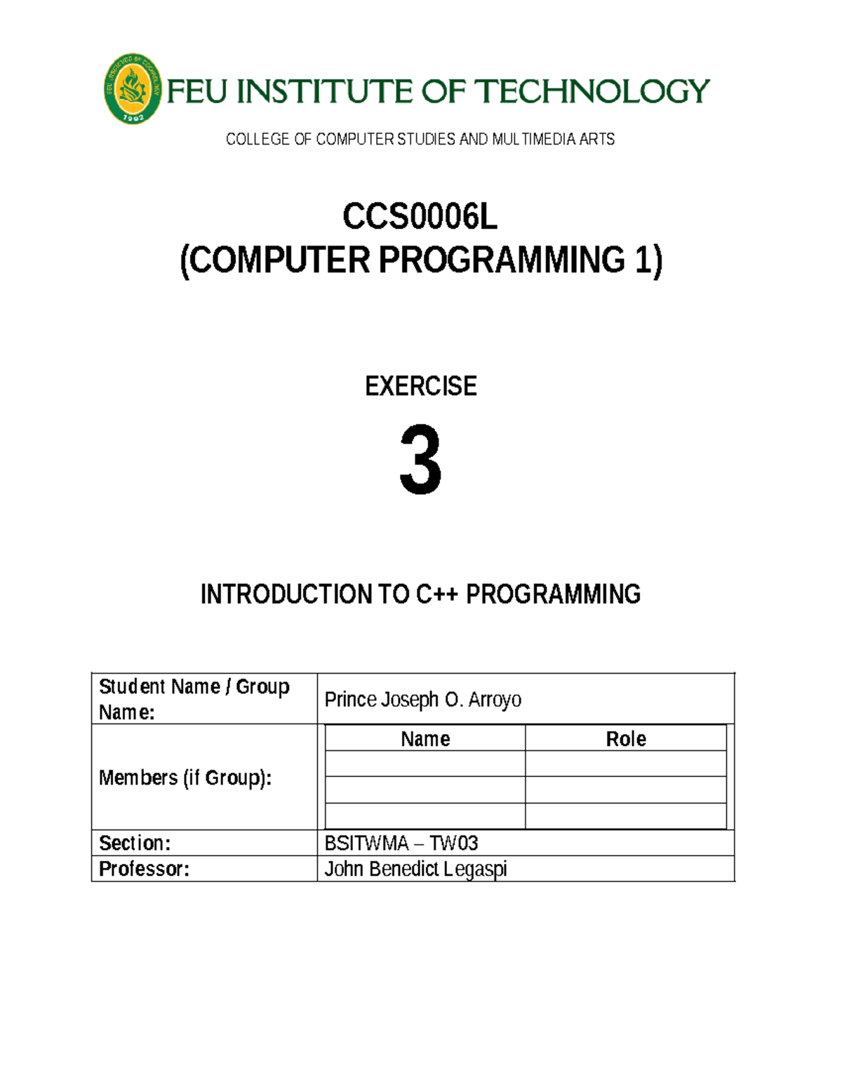 [M3- Technical] Mod - COLLEGE OF COMPUTER STUDIES AND MULTIMEDIA ARTS ...