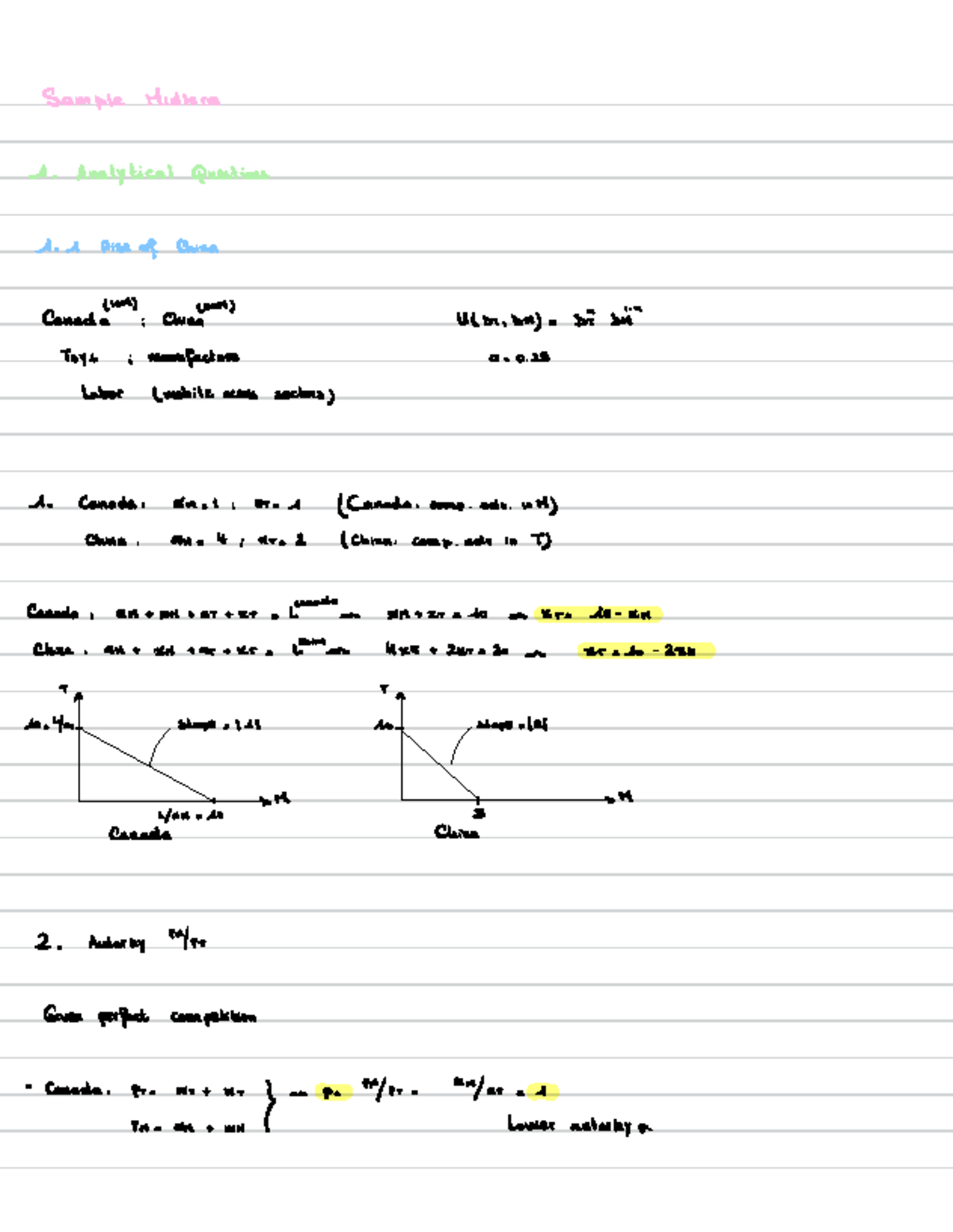 Sample Midterm 1: Economics Analysis Questions and Answers - Studocu