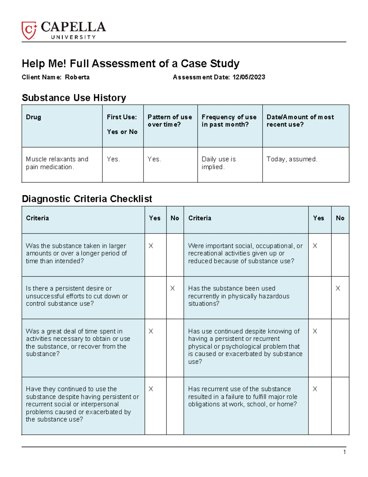 Week 4 assignment - essay - Help Me! Full Assessment of a Case Study ...