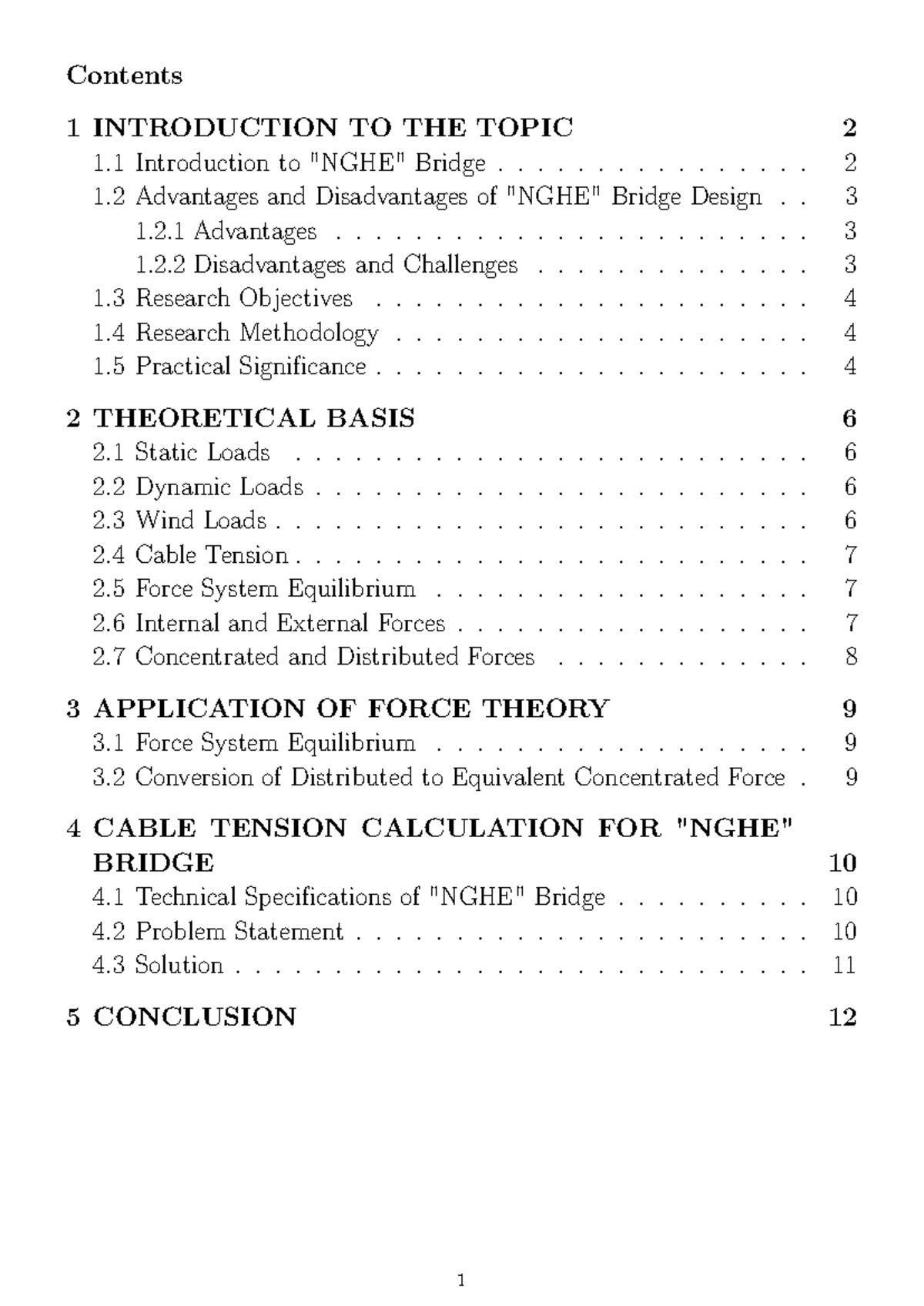 Bridge Design Overview: Advantages, Challenges, and Force Theory - Studocu
