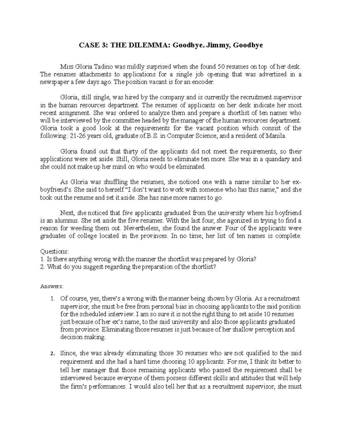 Chapter 4 - Selection Process & Techniques - Lecture Notes - Studocu