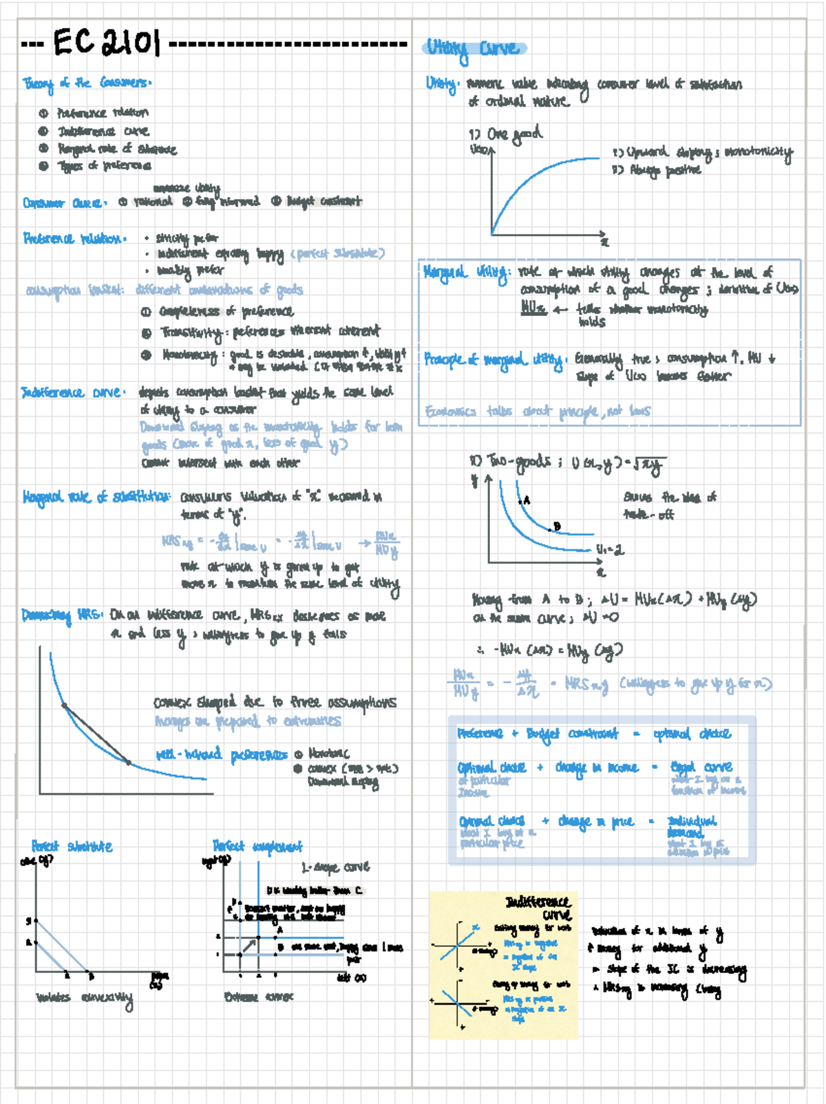 EC2101 - Course Overview and Key Concepts Summary - Studocu