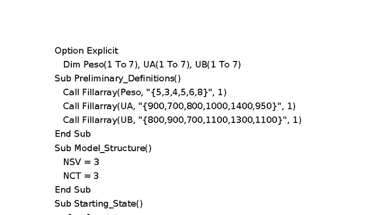 Ejercicio Opti - Opti: Preliminary Definitions and Model Structure ...