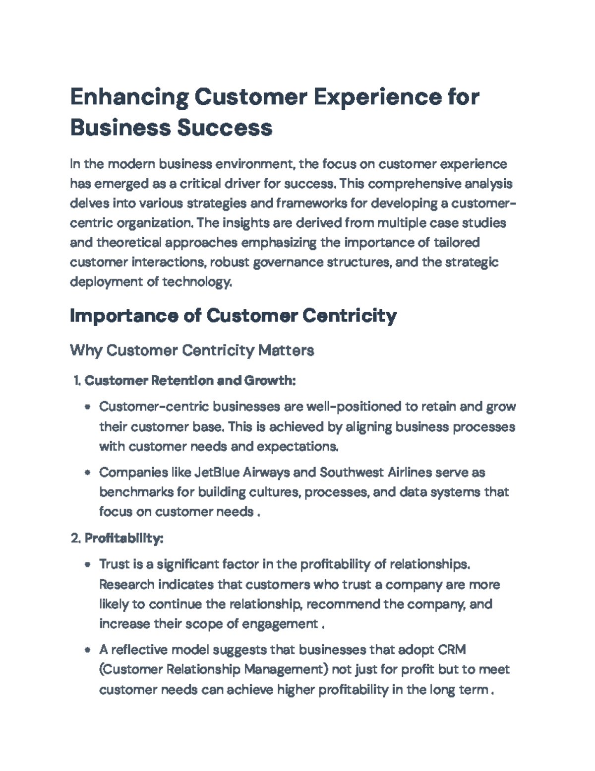 Customer Experience Strategies for Business Success: A Comprehensive ...