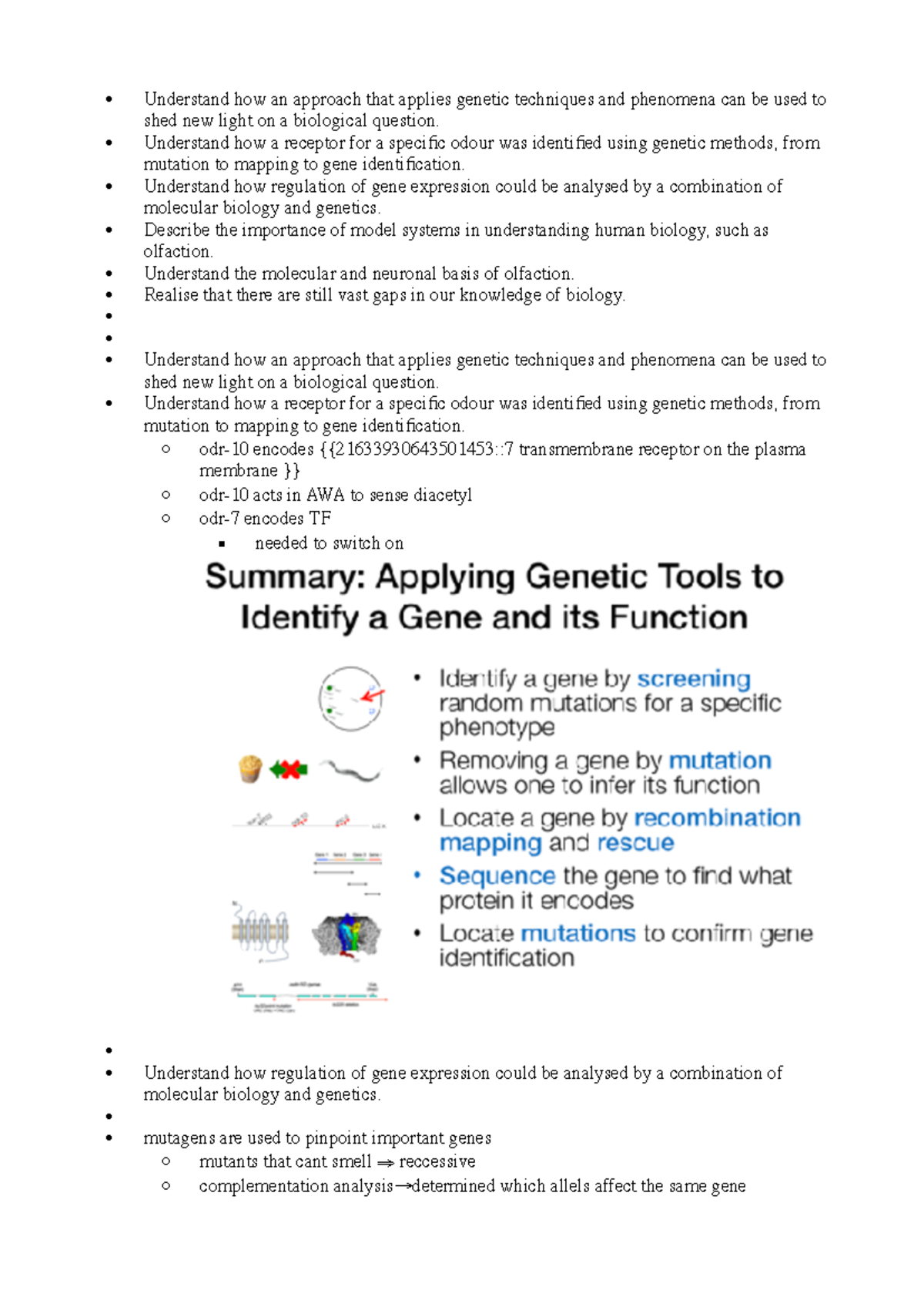 Pdf genetics to understand biology notes SDC - Understand how an ...