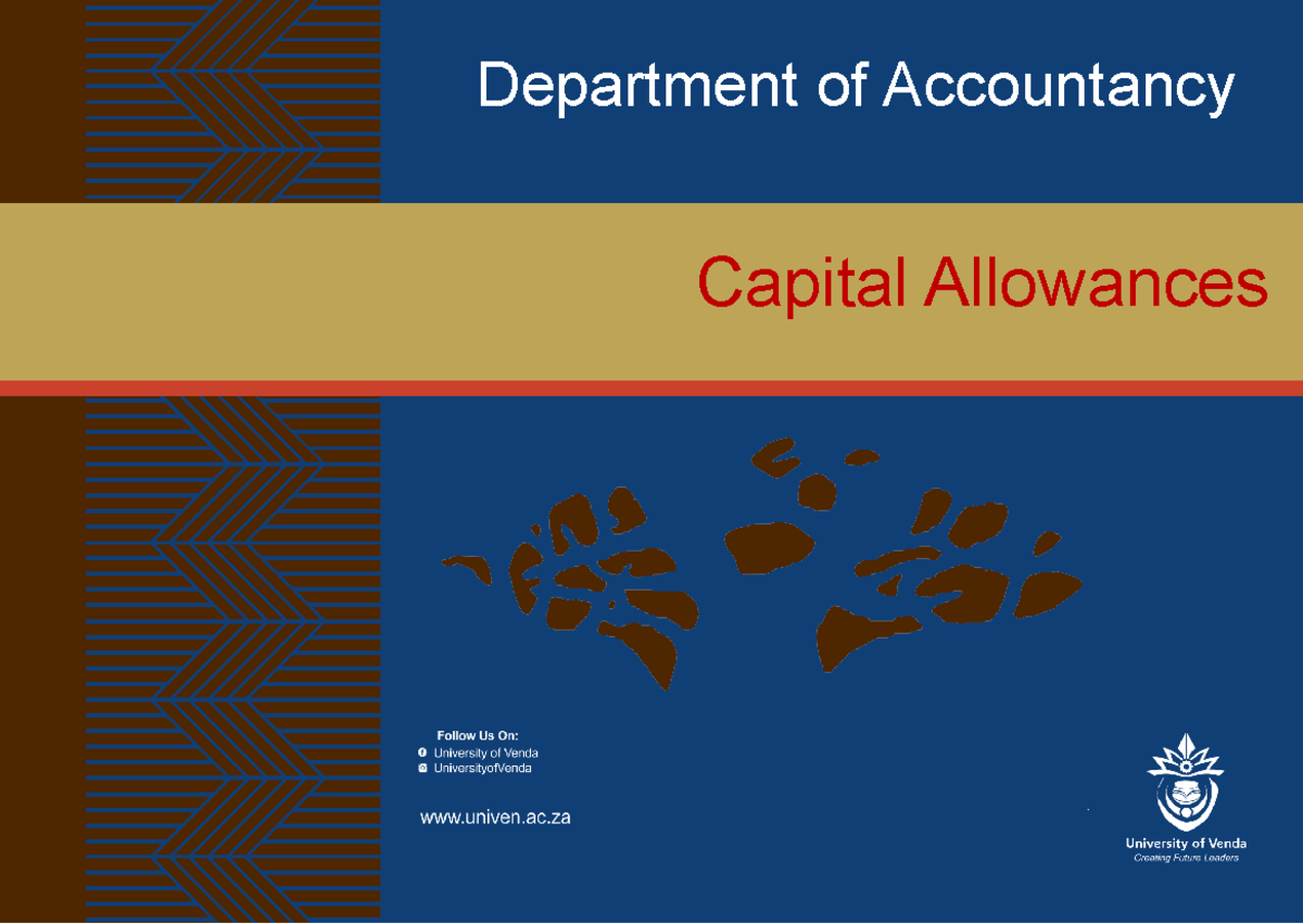 Capital Allowances Overview for Accountancy (FF3262) - Studocu