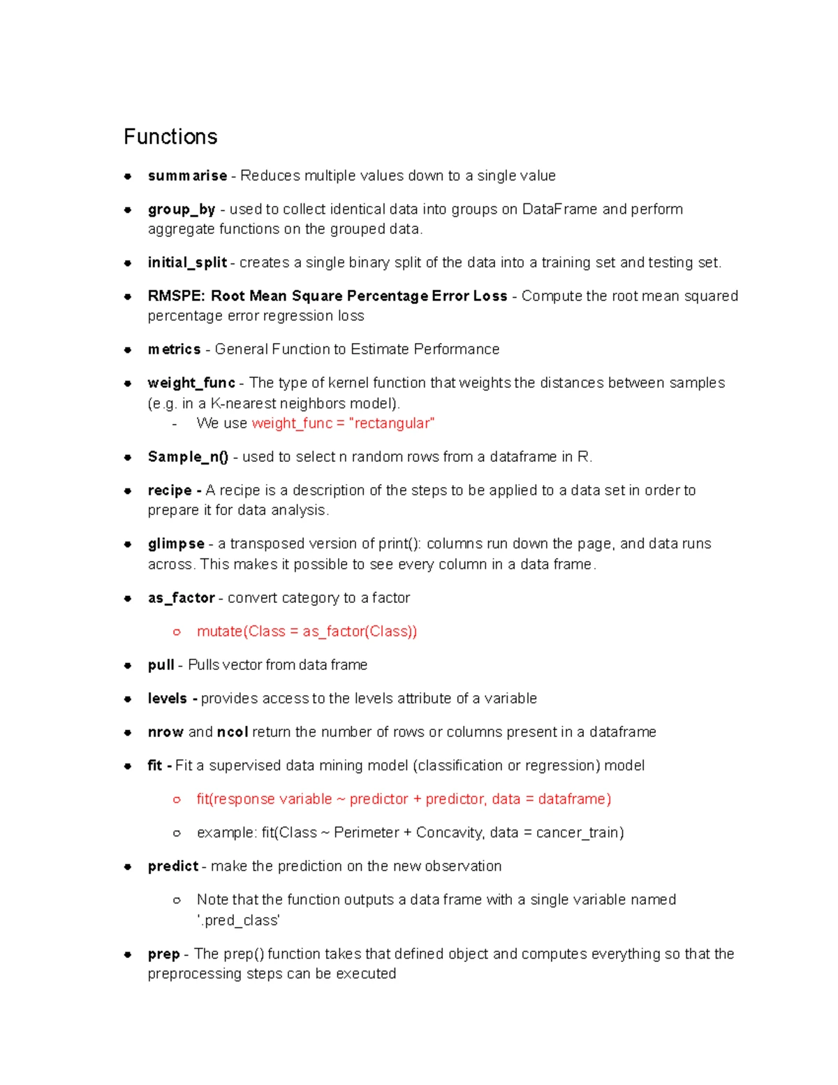 Dsci 100 Cheat Sheet: Functions for Data Manipulation and Filtering ...
