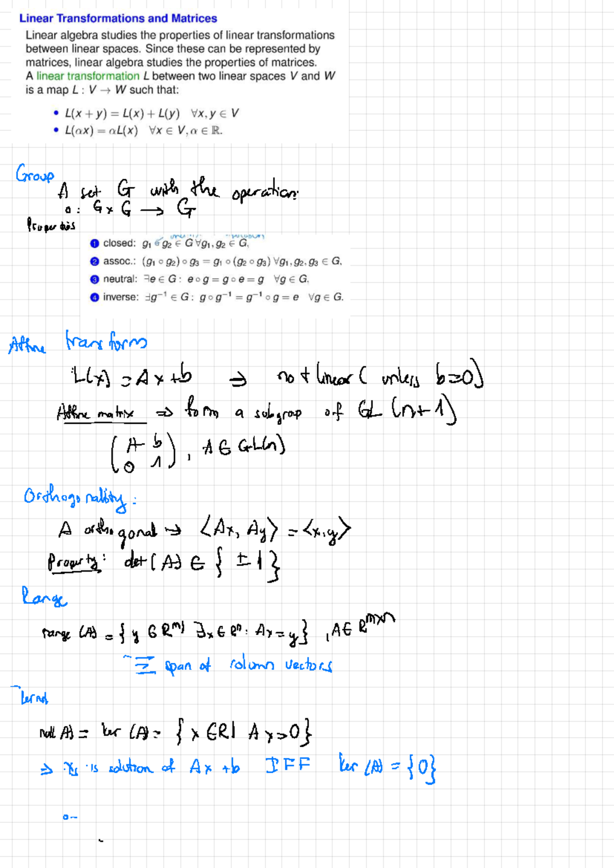 Zusammenfassung-03 - Mitschrift - Group A set G with the operation ...