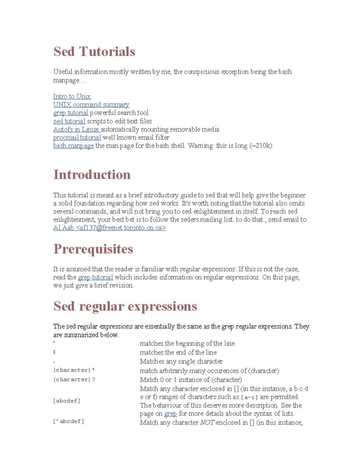 Sed Tutorial: A Beginner's Guide to Text Editing in Unix - Studocu