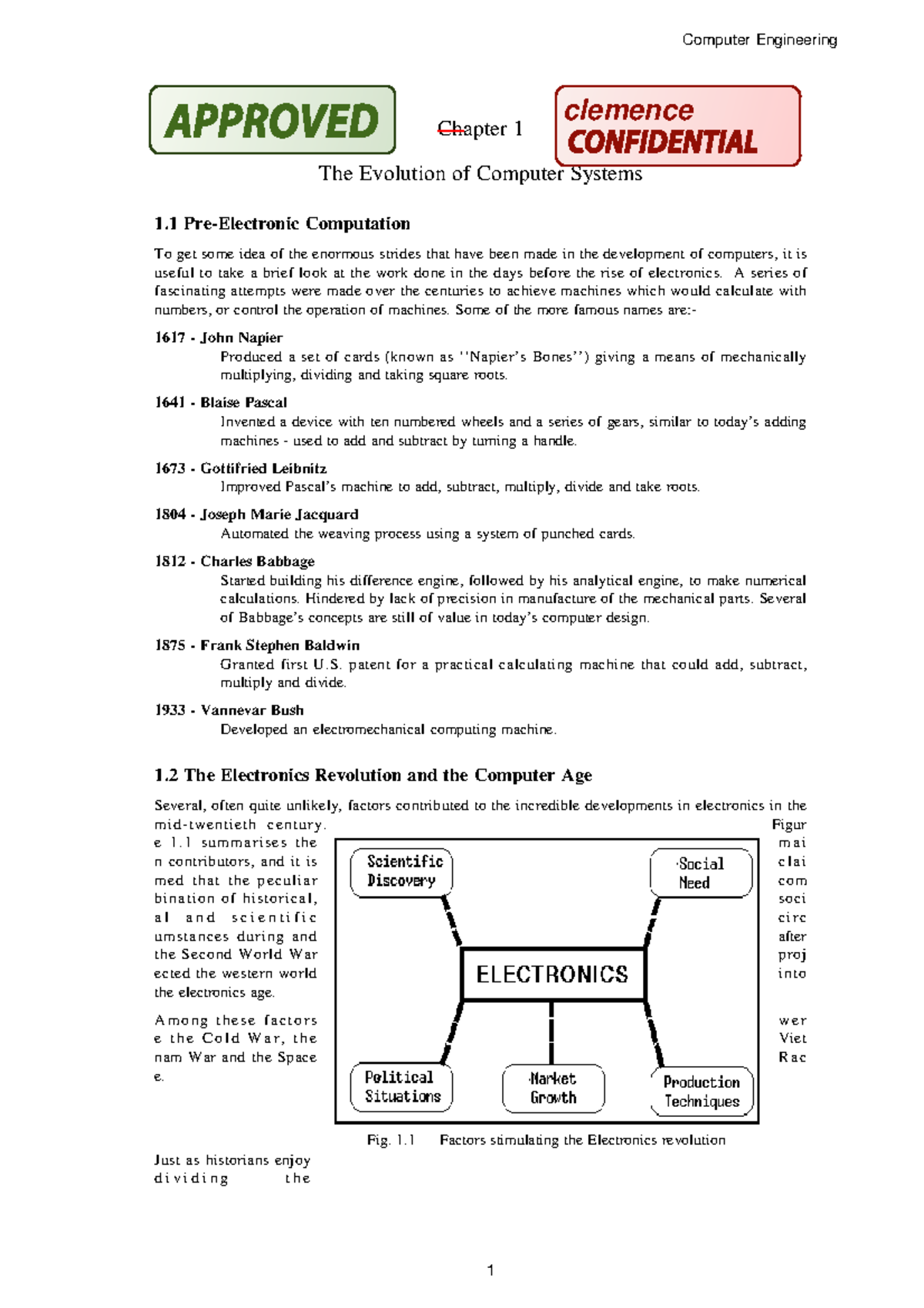 Chapter 1 - The Evolution of Computer Architecture and Systems - Studocu