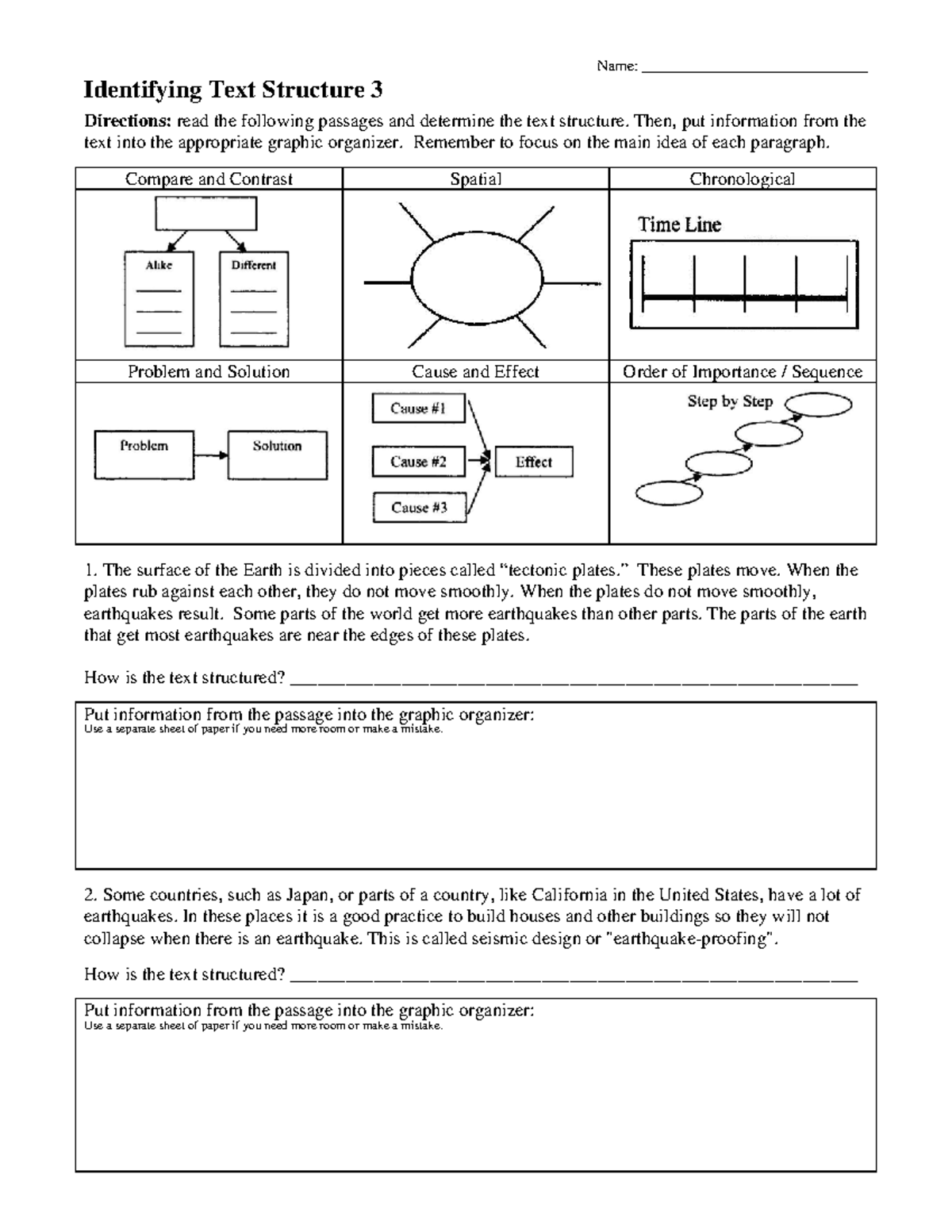 Text-structure-3 - TEXT STRUCTURE - Name ...