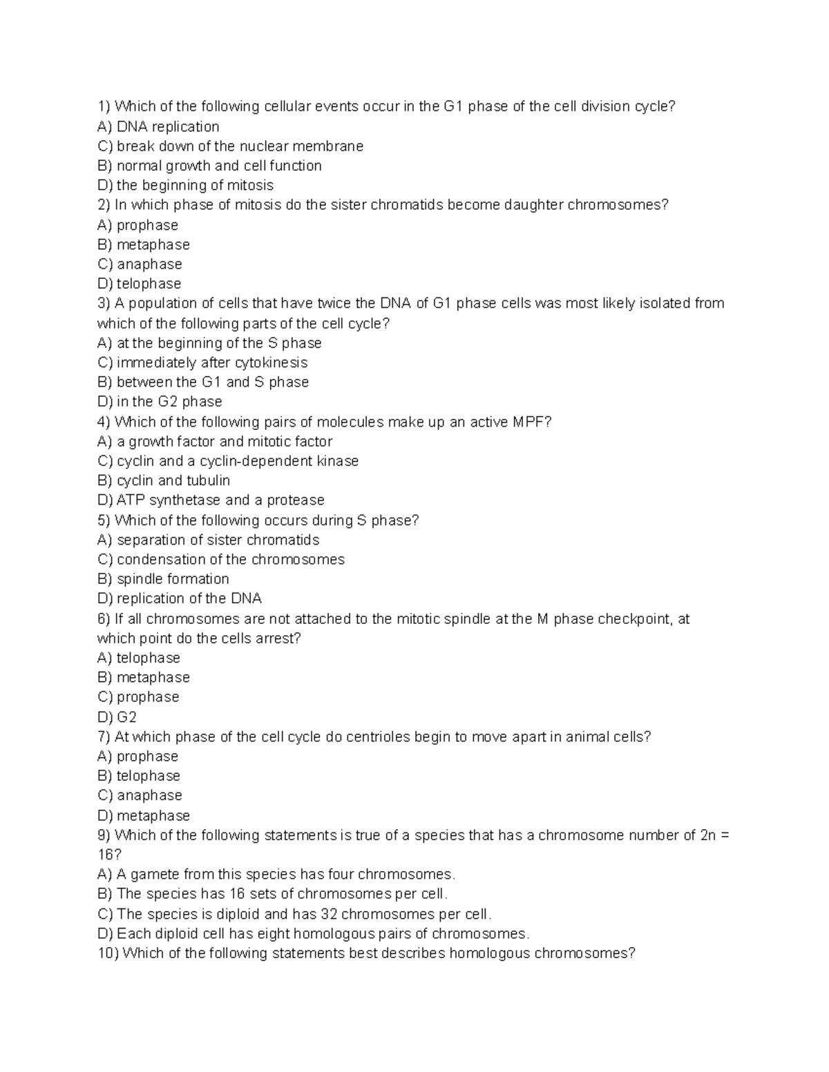 Genetics Exam Review: Key Concepts and Sample Questions for GEN101 ...