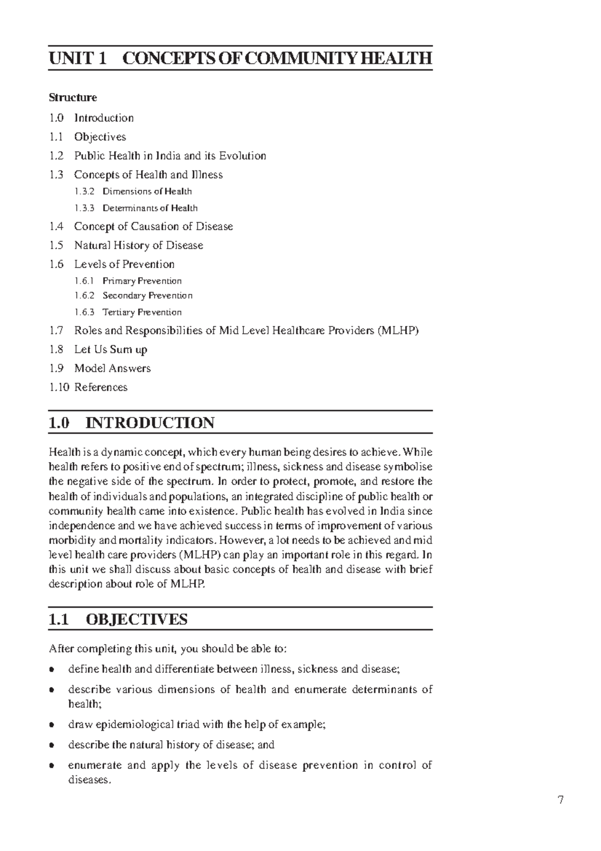 Unit-1 - GOOD - Concepts of Community UNIT 1 CONCEPTS OF COMMUNITY ...