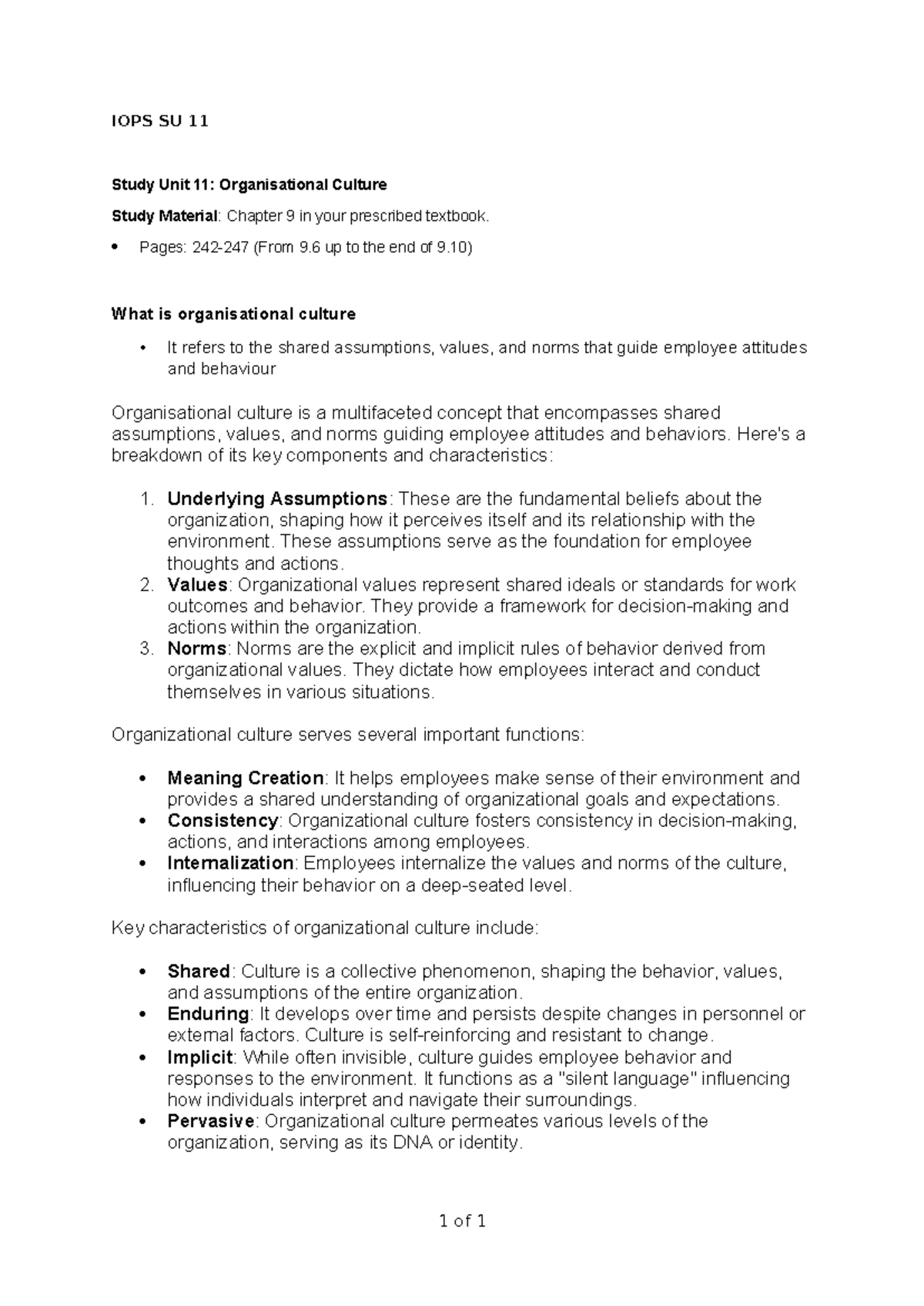 Iops 311 Chapter 9 Study Guide & Key Concepts - Studocu