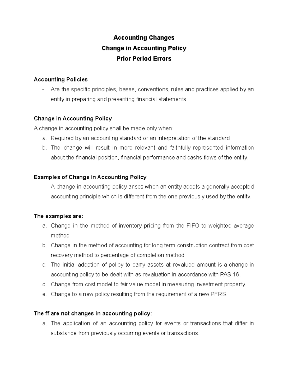 Accounting Changes: Understanding Policy Adjustments in Financial ...