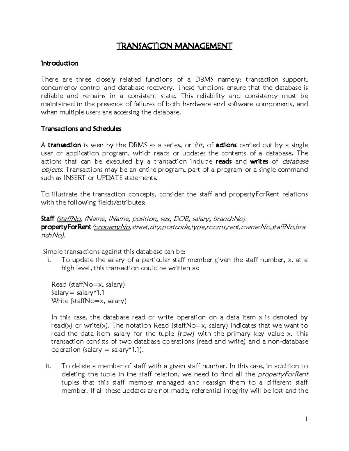 Transaction Management: Understanding ACID Properties and Concurrency ...