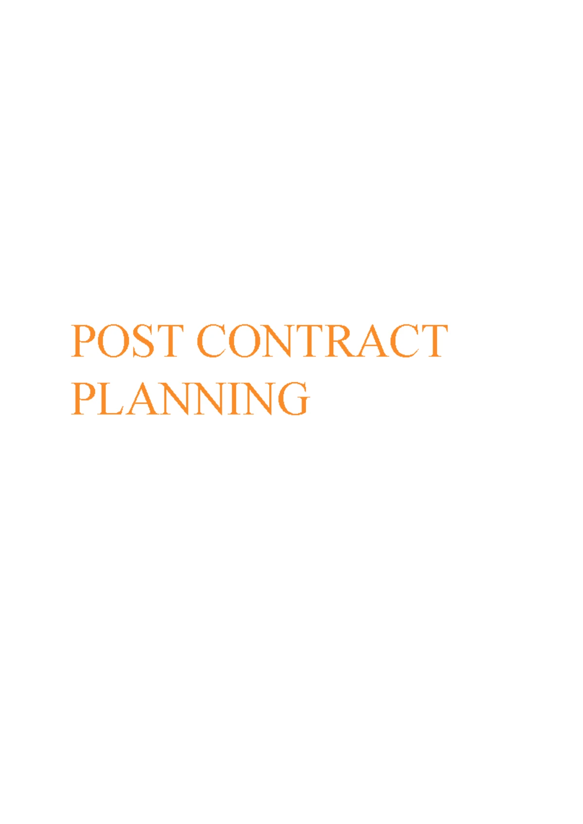 Pre-Contract Planning: Key Strategies for Successful Project Initiation ...