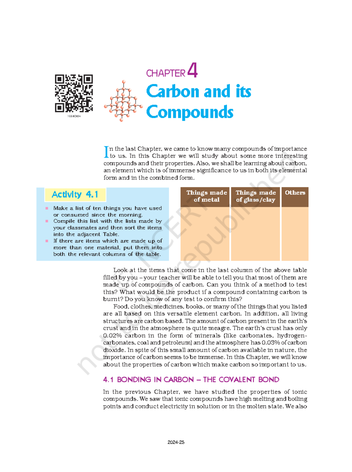Science Chapter 4: Carbon and Its Compounds - Properties and ...