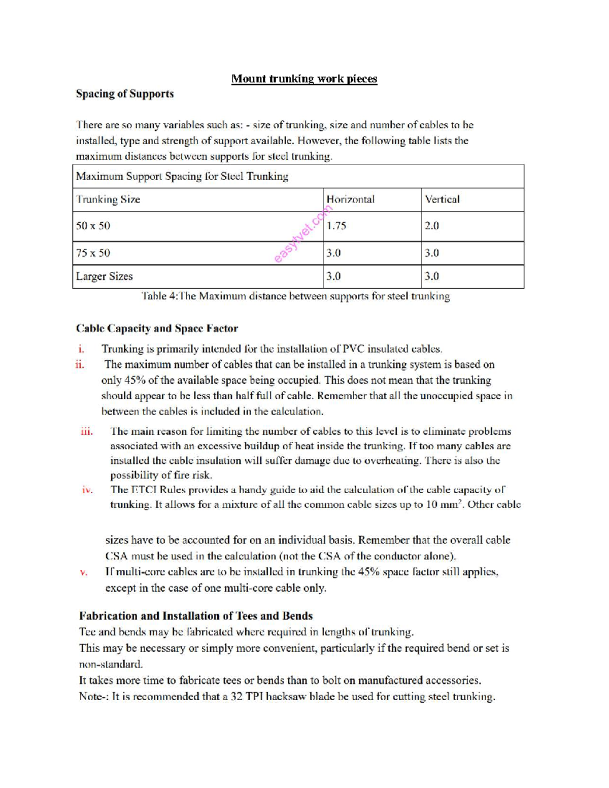 Trunking Systems Notes: Electrical Safety & Testing Procedures (OSHA ...