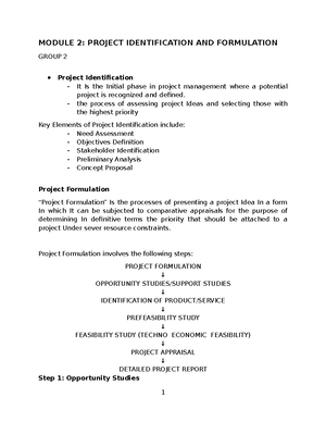 Chapter 3-4 project management notes about selection - Chapter 3: The ...