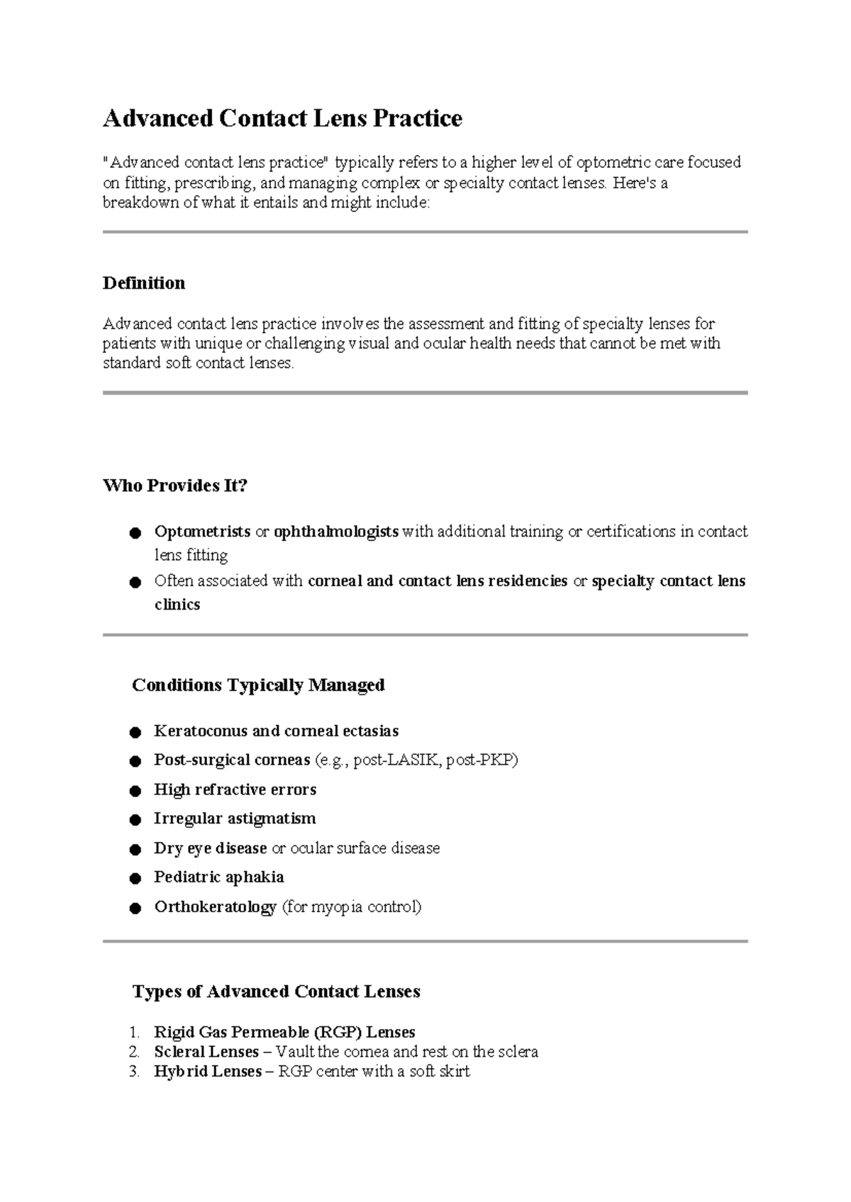 Advanced Contact Lens Practice in Specialty Optometry: A Comprehensive ...