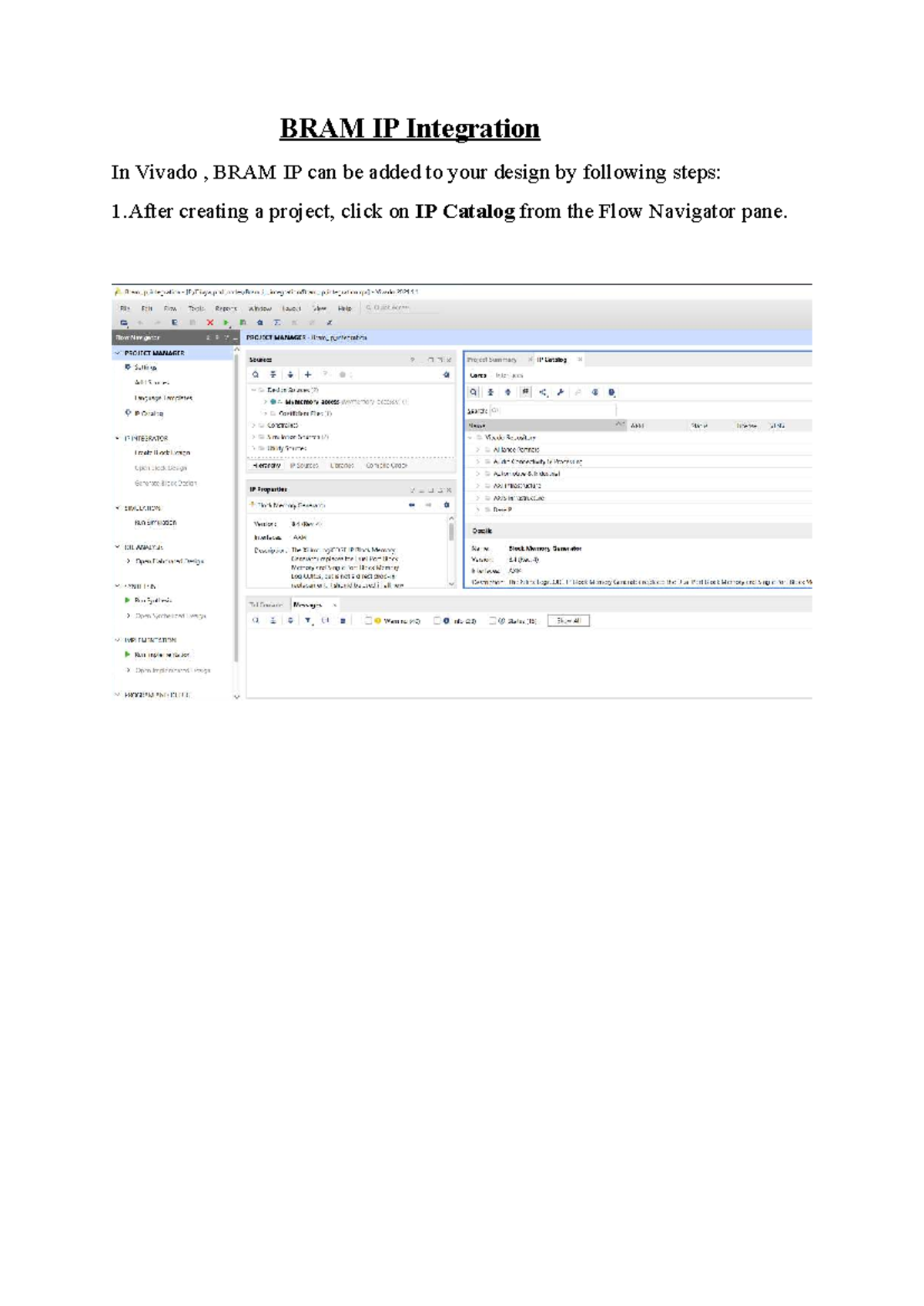 BRAM IP Integration in Vivado: Design & Implementation Guide - Studocu