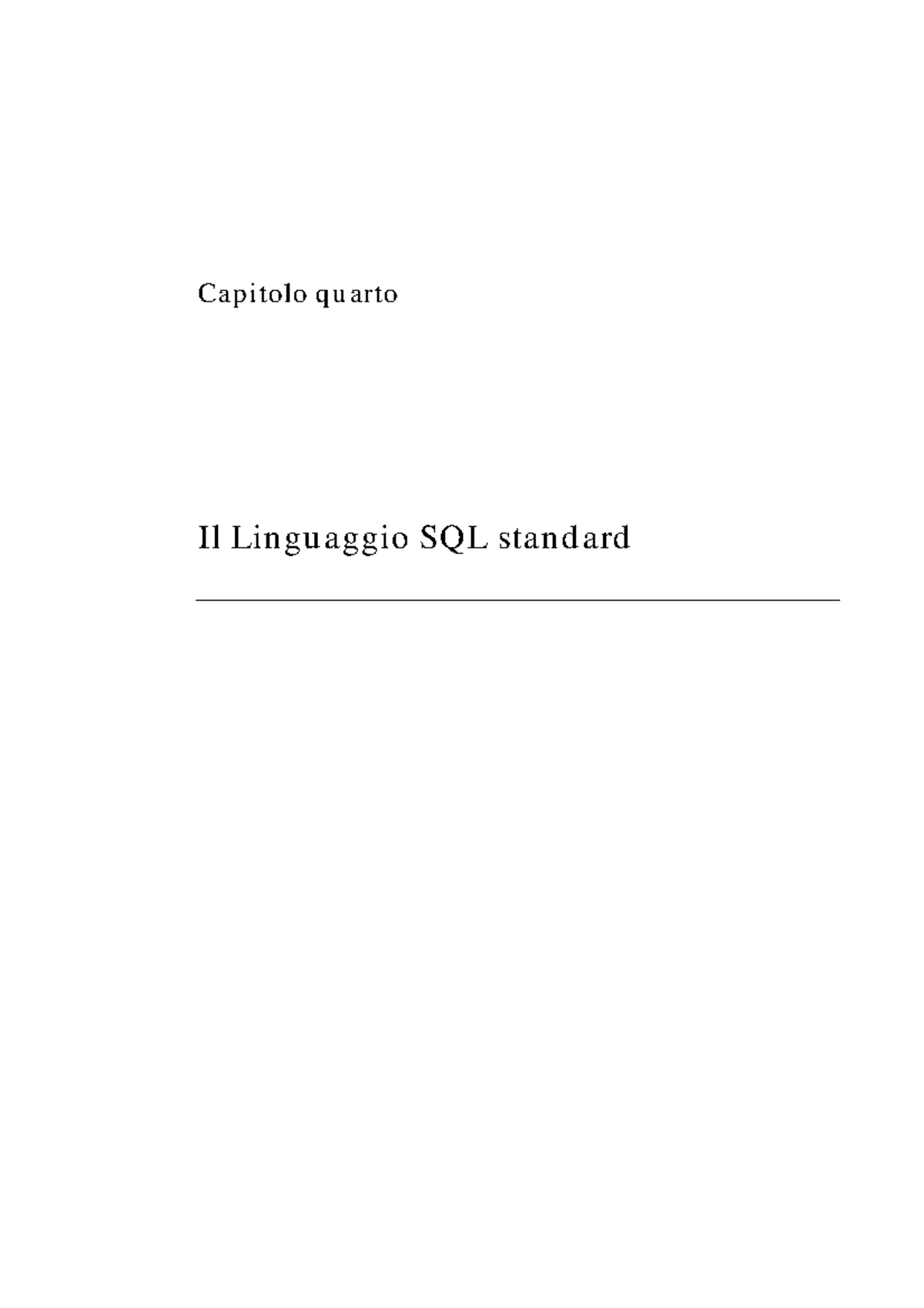 Manuale sql - Riassunto Sistemi di elaborazione delle informazioni ...