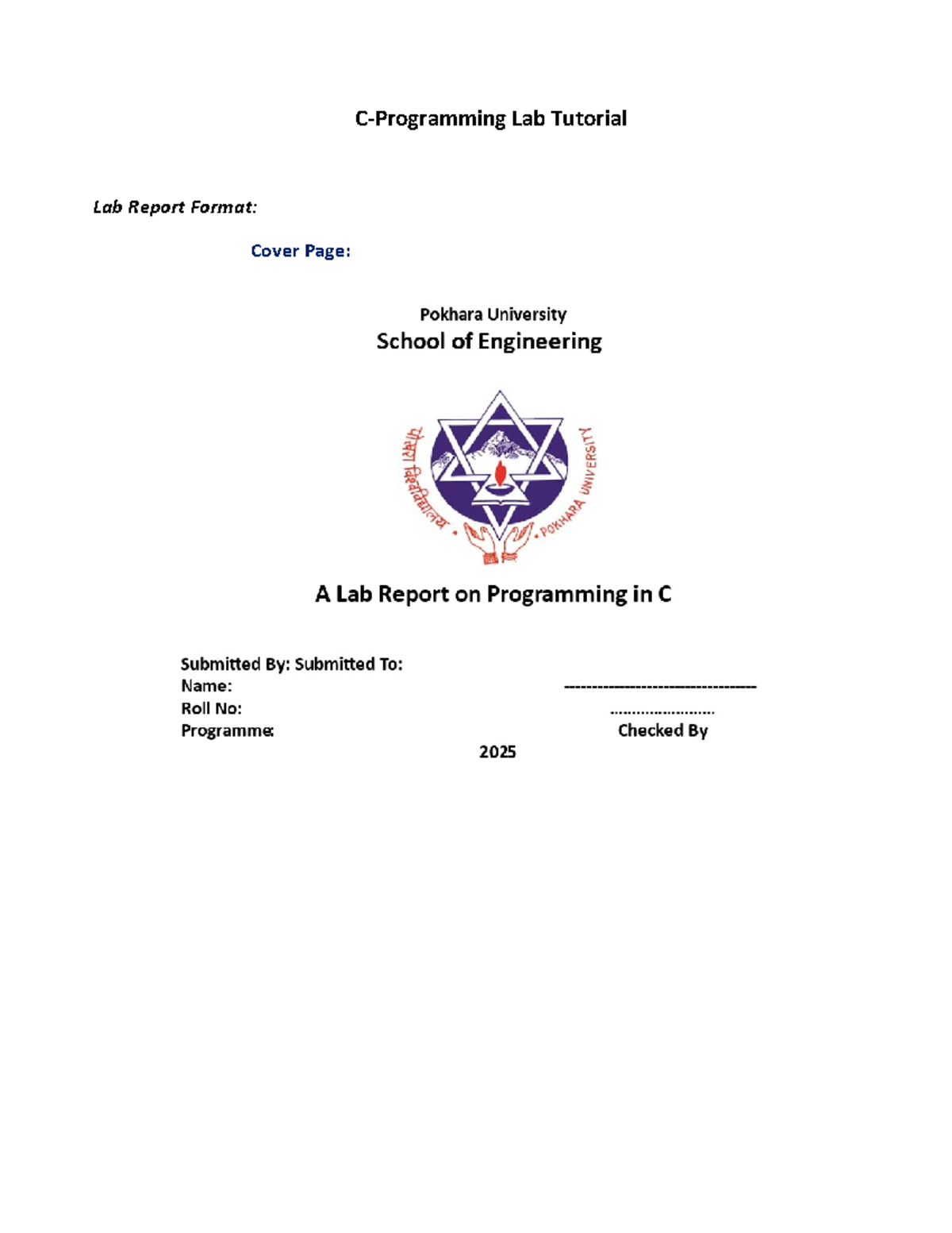 Lab1025 - Lab work for programming in C - C-Programming Lab Tutorial ...