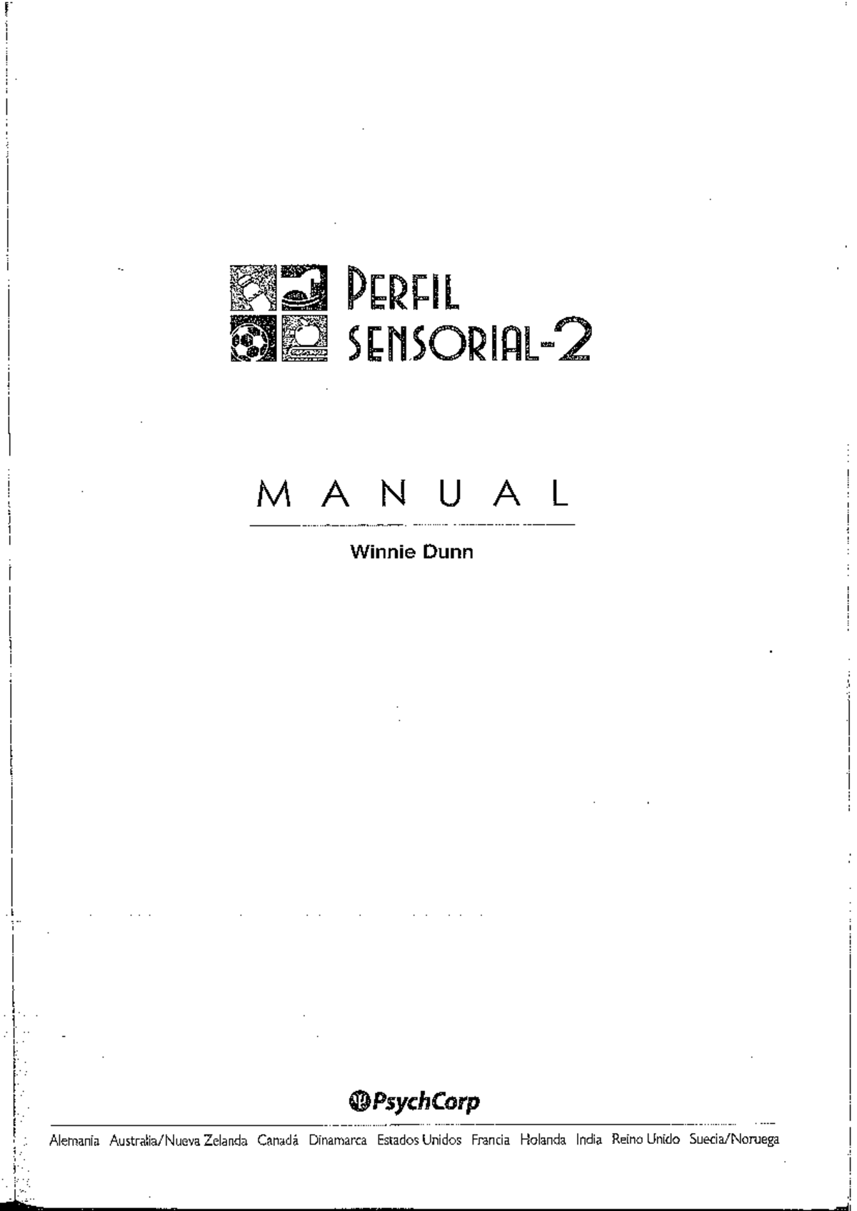Perfil Sensorial - Protocolo de Winnie Dunn - Manual 2 - Document Preview