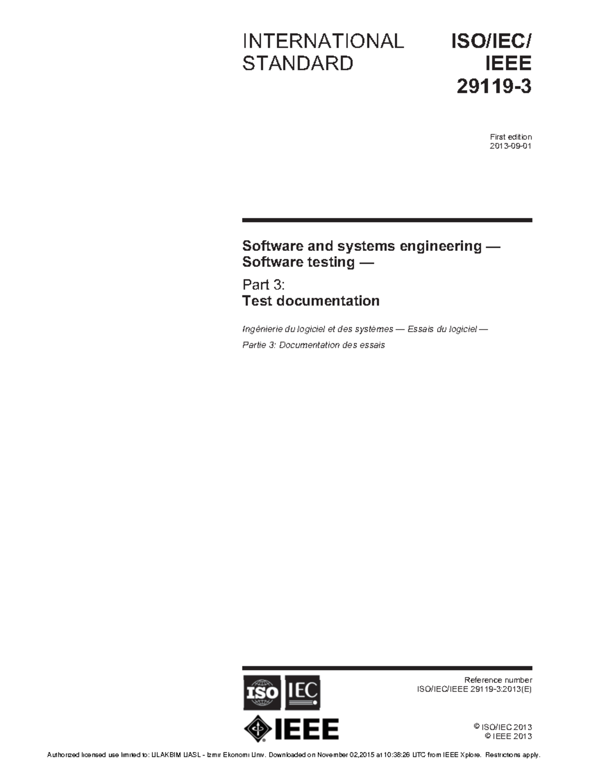ISO IEC IEEE 29119 3 - Reference number ISO/IEC/IEEE 29119-3:2013(E ...