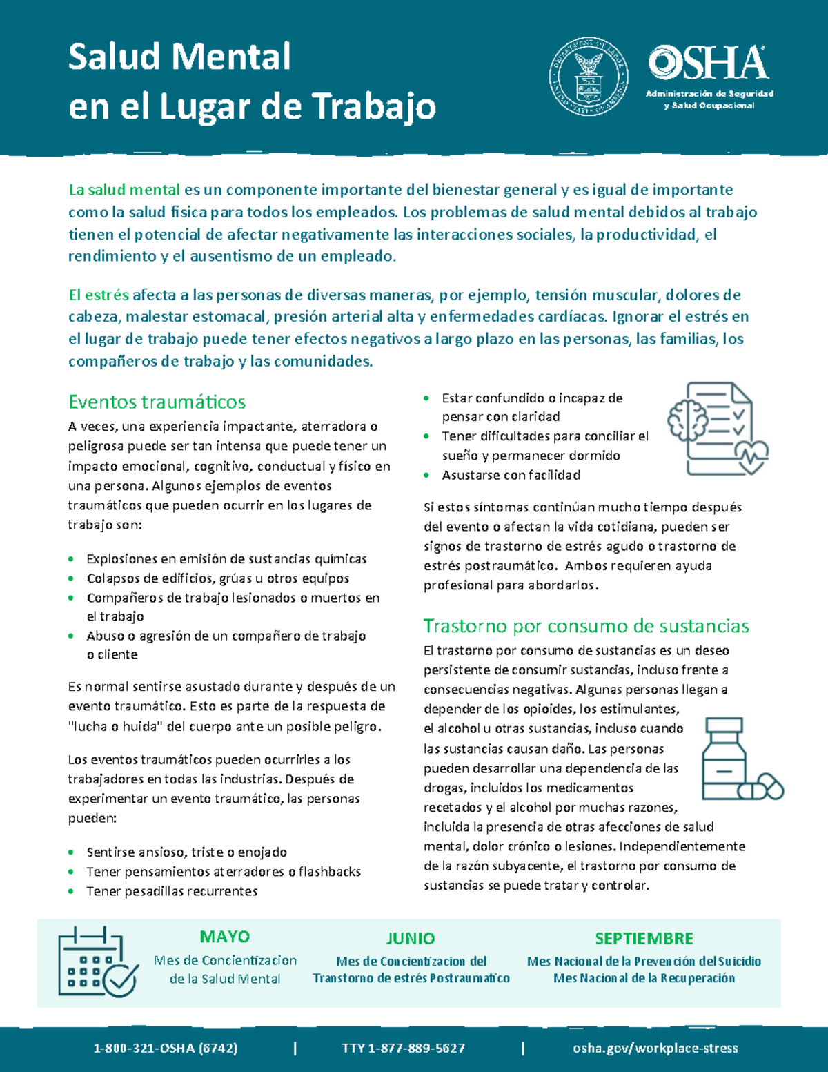Salud Mental en el Trabajo: Estrés y Trastornos (6742) TTY - Studocu