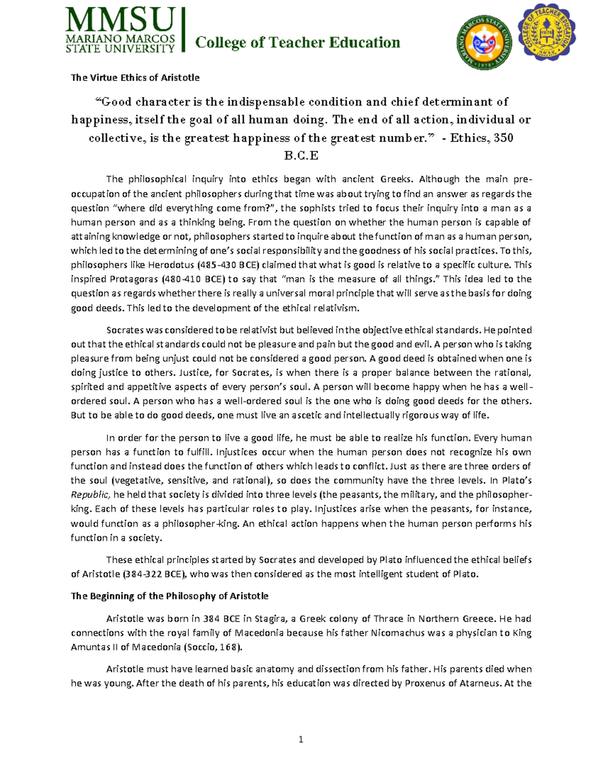 Educ-147 IM Unit-2-Lesson-1 - THE SCHOOL AS A SOCIAL SYSTEM Schools are ...