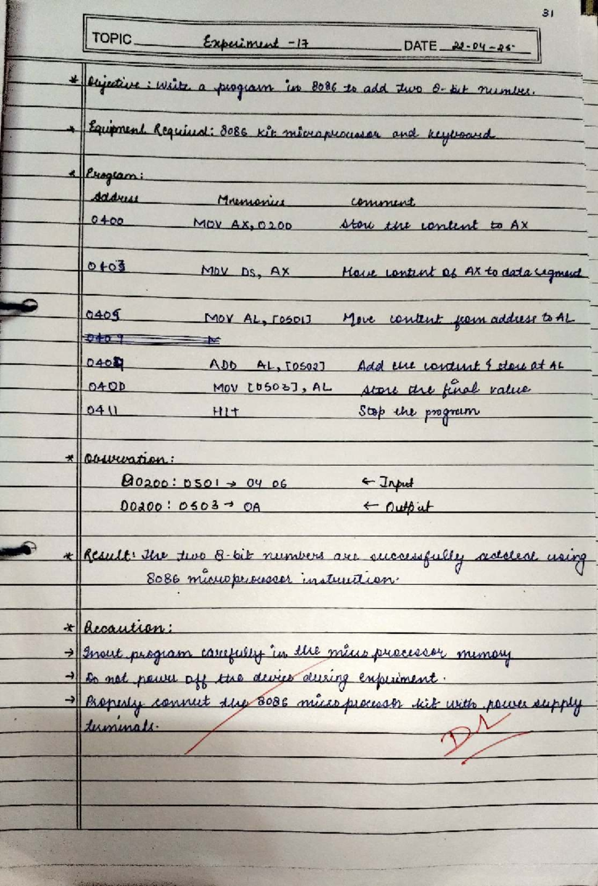 8086 Microprocessor - Lecture Notes on Assembly Language Basics - Studocu