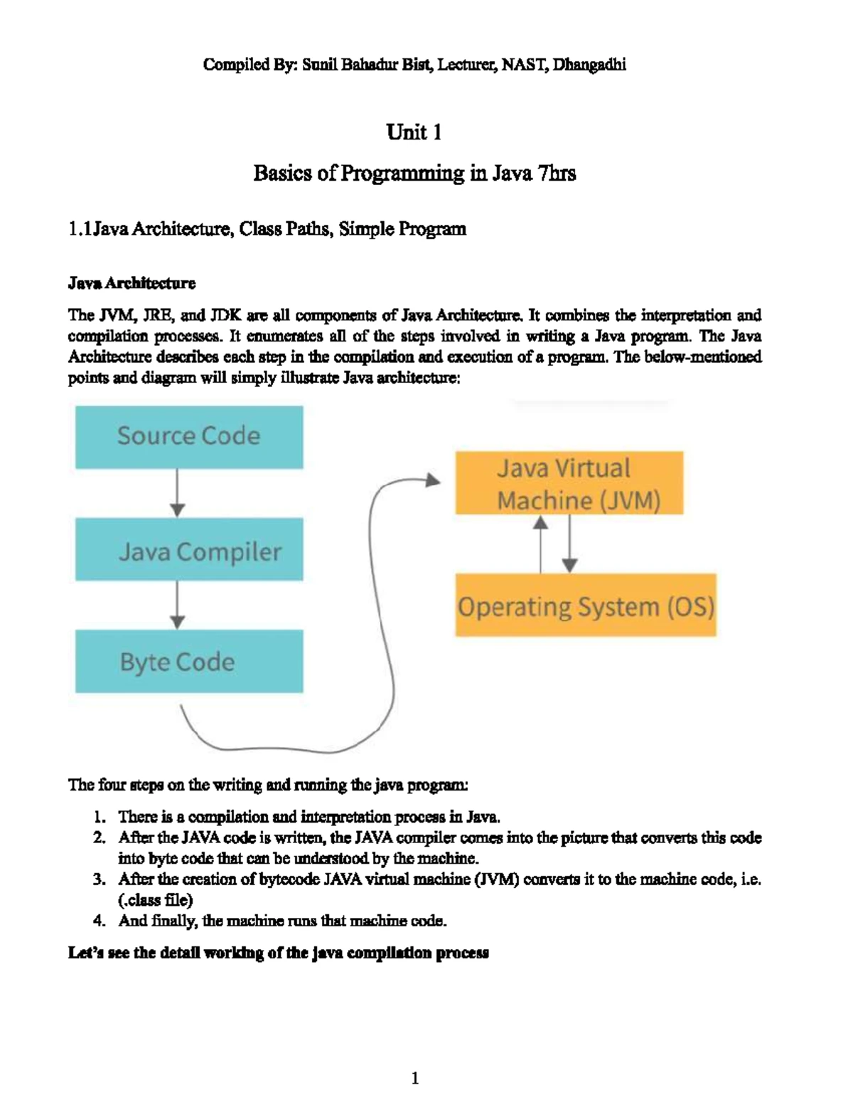 Unit 2: Object Oriented Principles in Java - Compiled Notes - Studocu