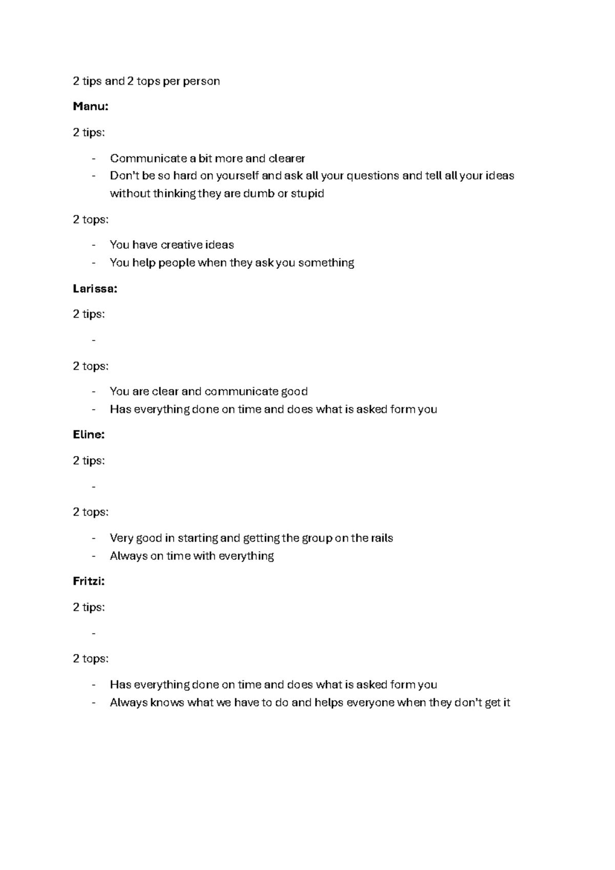 Peer Meeting Tips and Tops: Insights for Team Improvement - Studeersnel