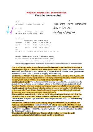 Applied Econometrics - Notes from all lectures - PROBABILITY THEORY ...