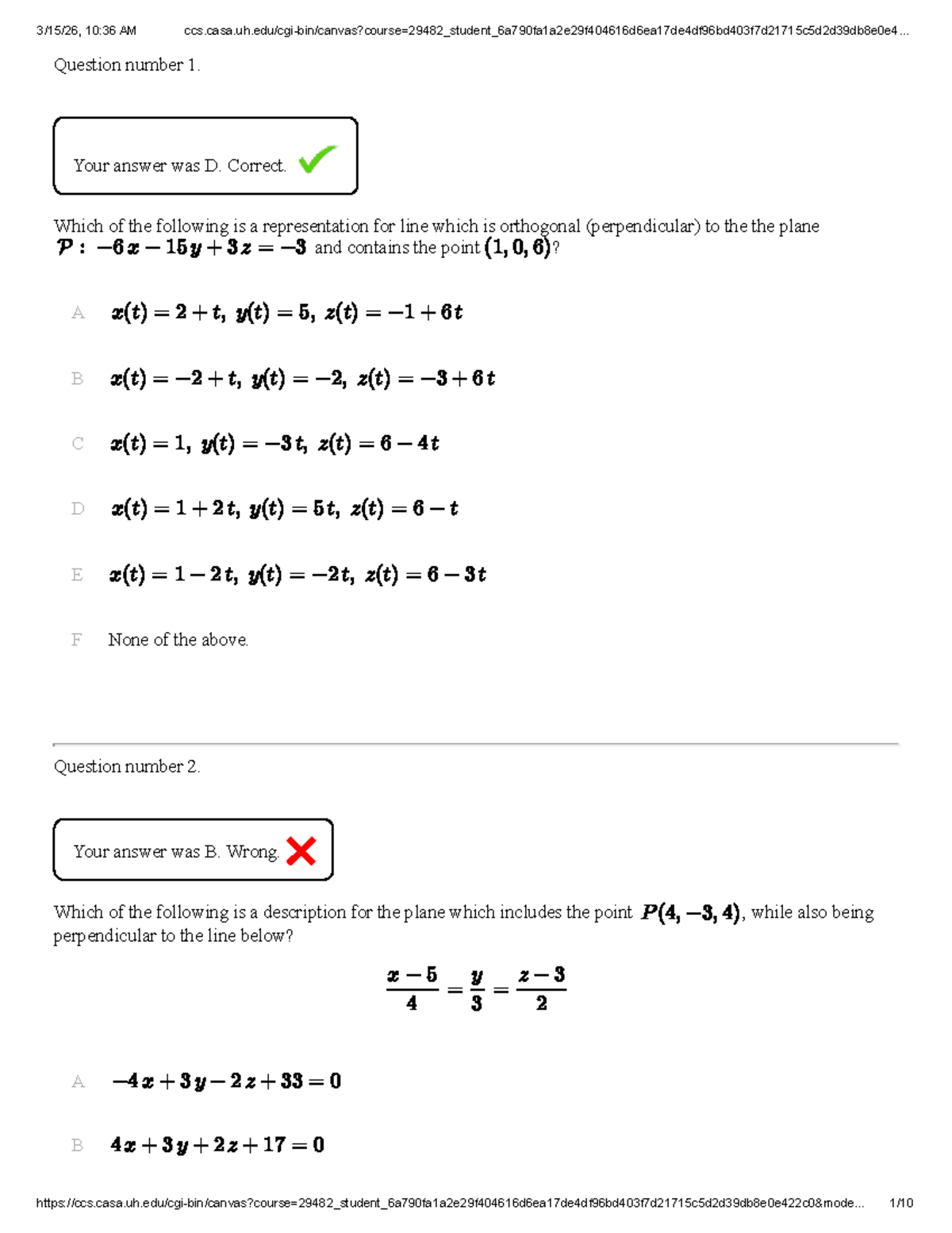 Calculus III - Exam 1 Solutions and Answer Key - Studocu
