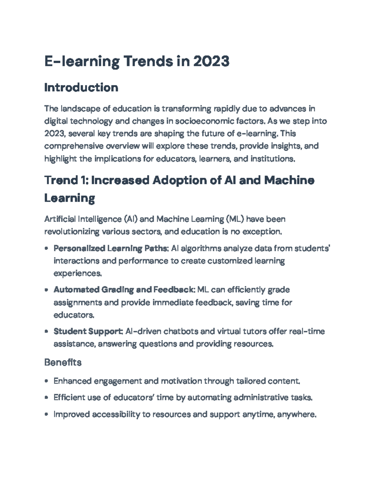 E-Learning Trends 2023: Innovations Shaping Digital Education - E ...