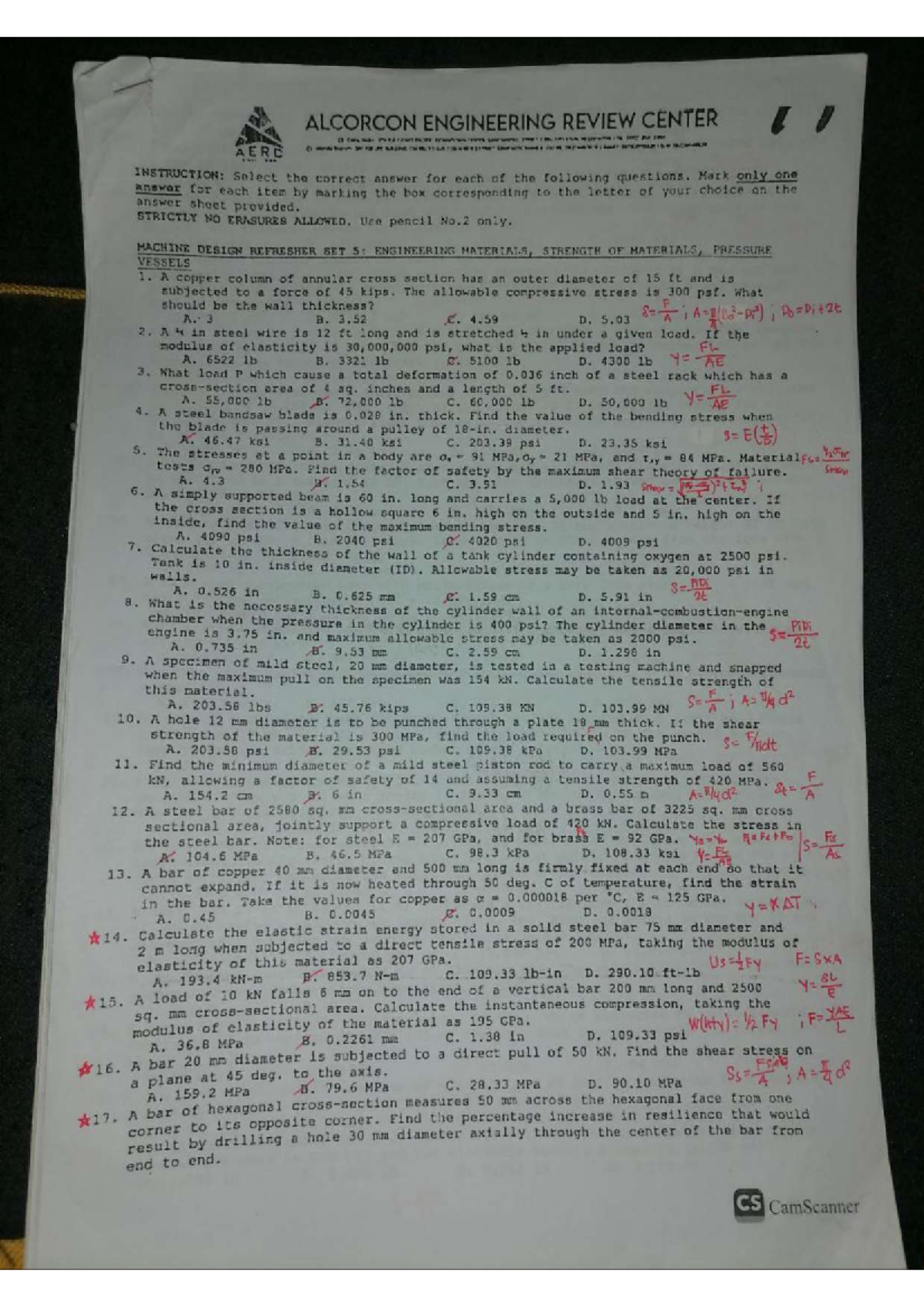 MDSP - Machine Design Refresher Set 5: Engineering Materials Review ...