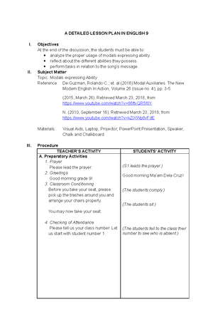 Probability of Simple Events-lesson exemplar - Detailed Lesson Plan ...