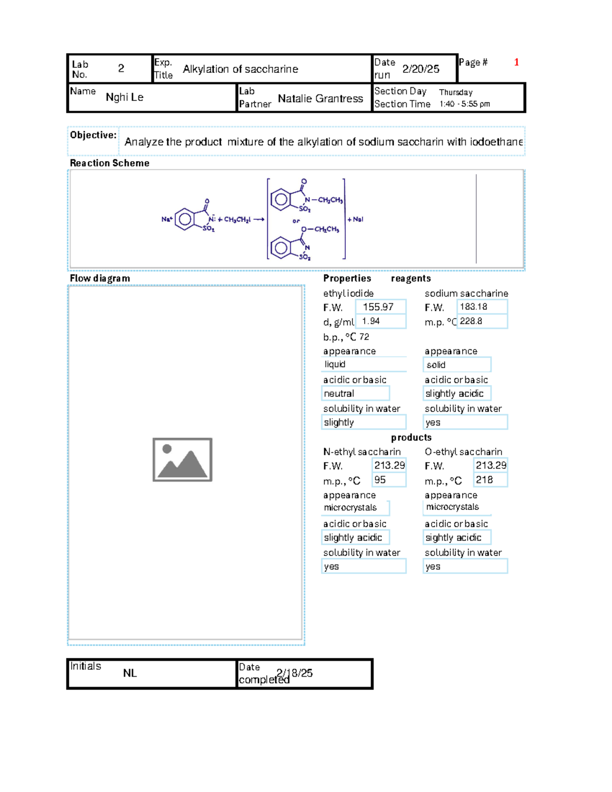 Lab2-notebook 1 - Notebook for lab - Exp. Date run Page # 1 Lab No ...