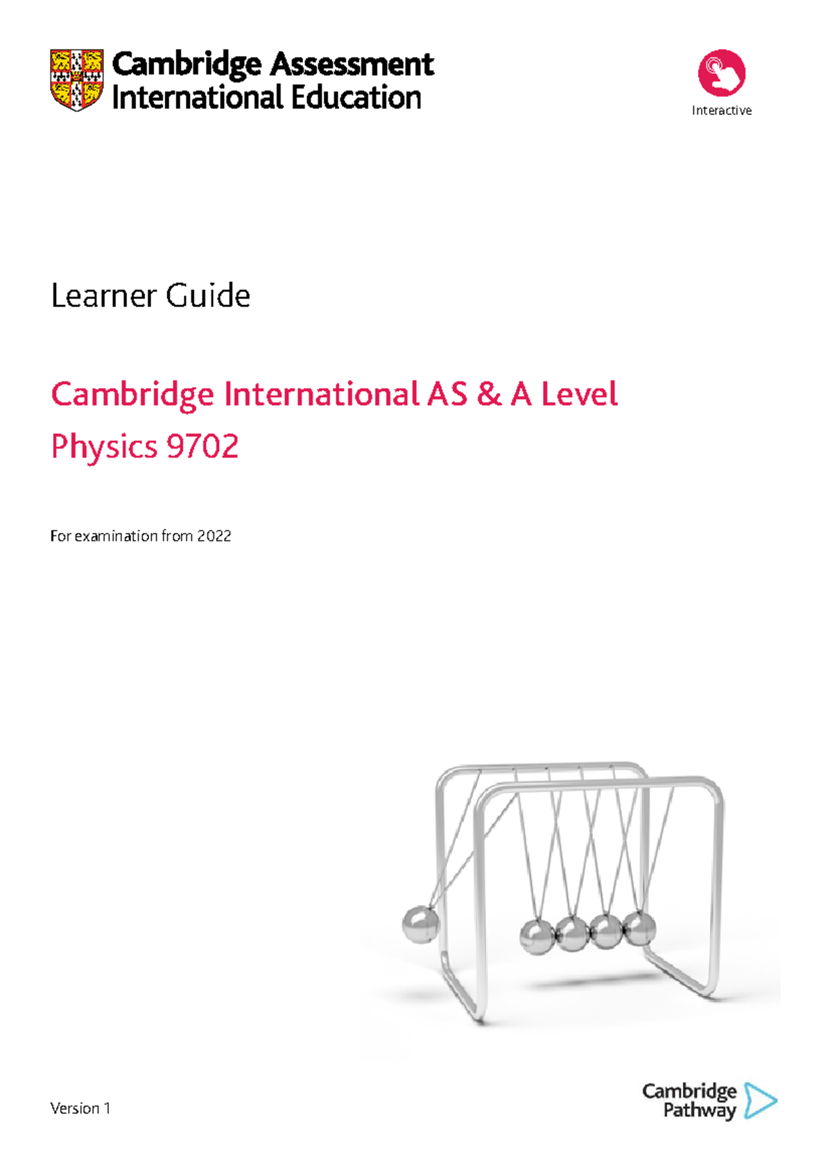 Cambridge International AS A Level Physics 9702 Learner Guide (2022 ...